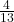 \frac{4}{13}